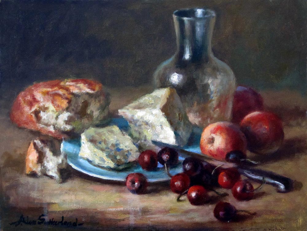 Still life - Bread and Cheese